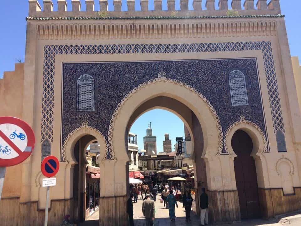 best fes walking tours fez tour guide -Blue gate Fez
